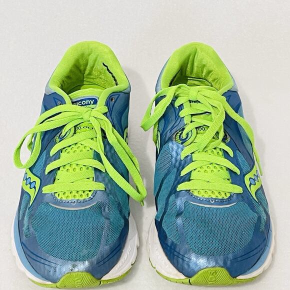 Saucony Kinvara 5 Womens 9.5 Running Shoes S10238-3 Blue Green Sneakers Trainers - Picture 8 of 12
